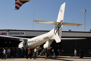 Illustration for article titled First Virgin Galactic White Knight II Photos